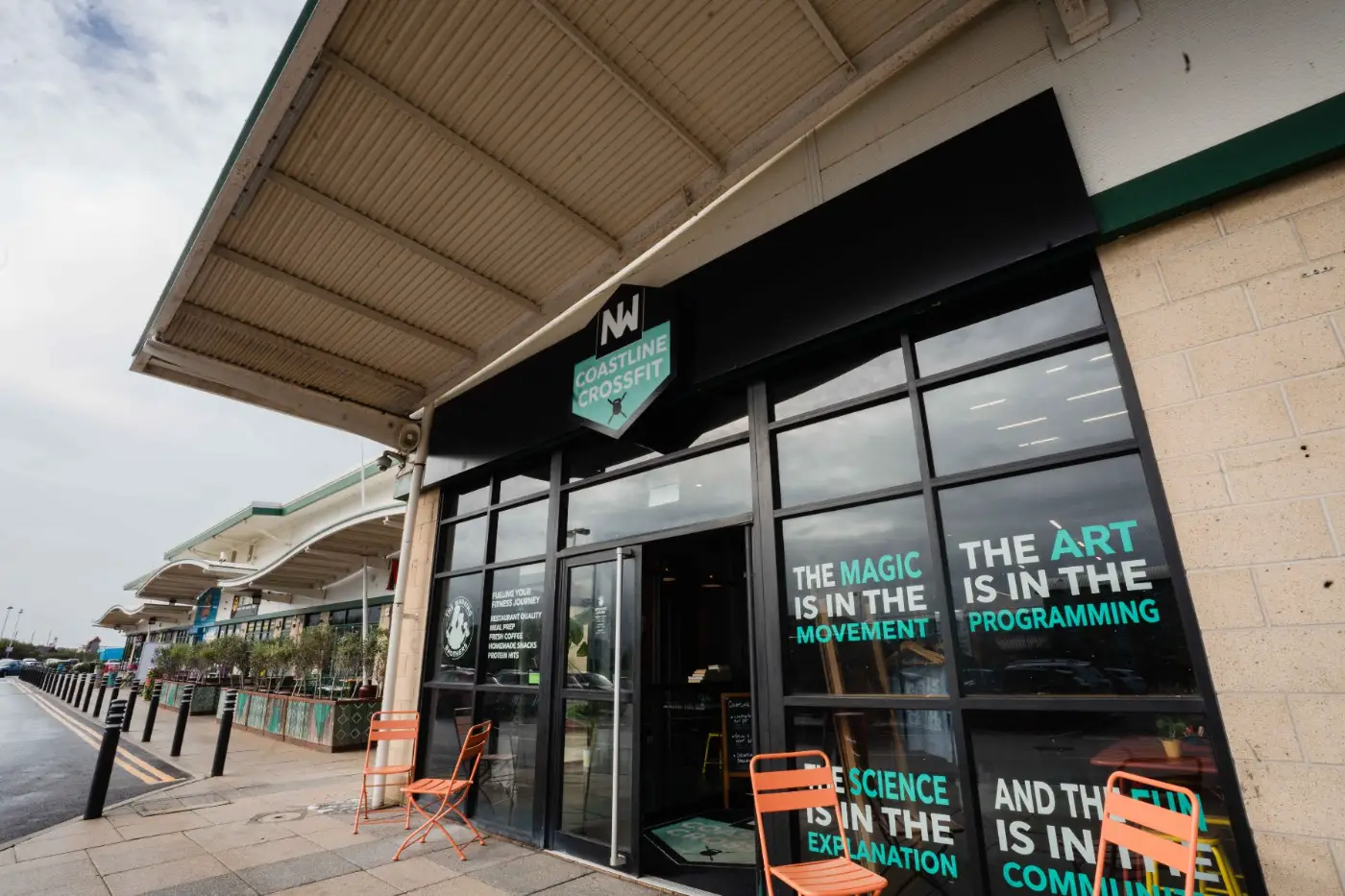 Coastline CrossFit gym entrance at Ocean Plaza, Marine Drive, Southport